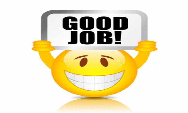 الرد على good job