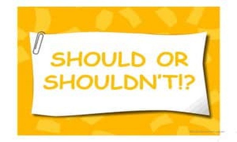تدريبات على should