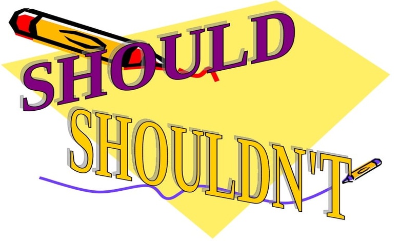 تدريبات على should