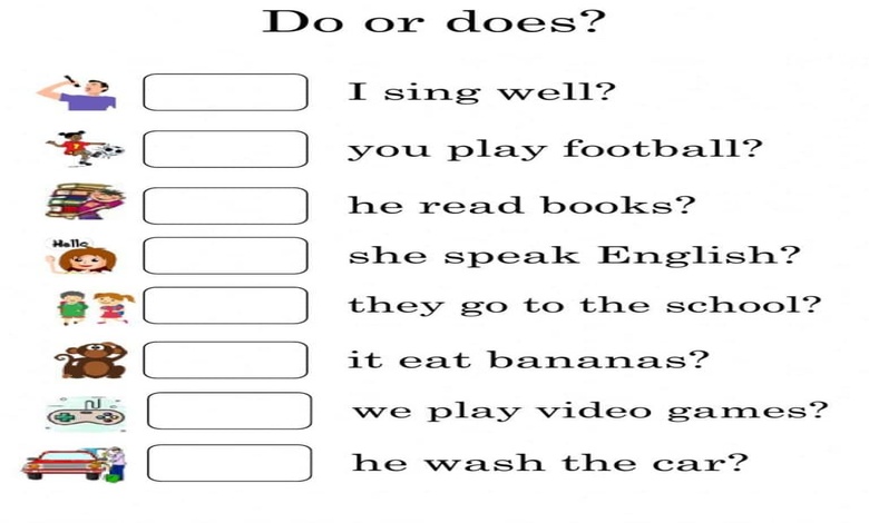 تدريبات على verb to do