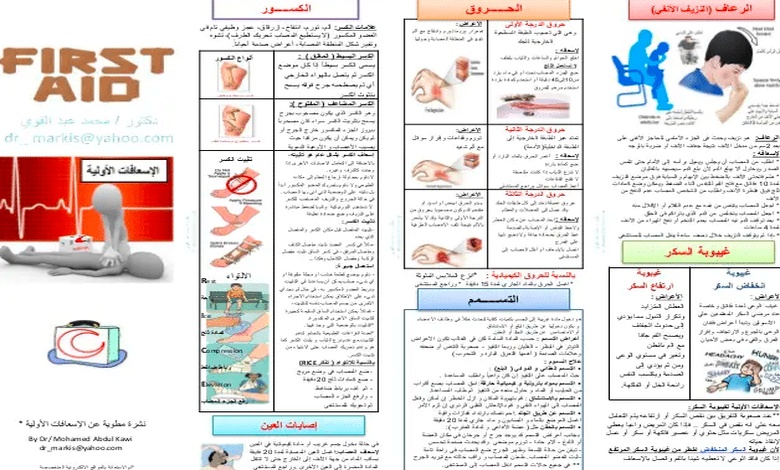 مطوية الإسعافات الأولية pdf