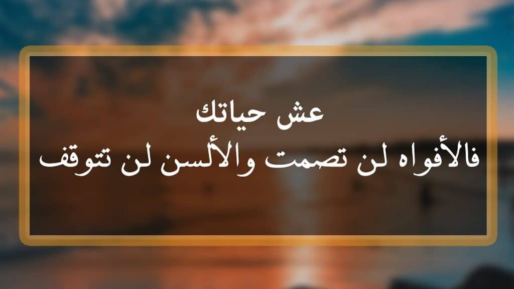 ابيات شعر في كلام الناس