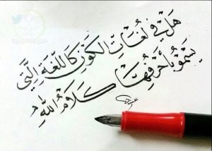 ابيات شعر في لغة الضاد