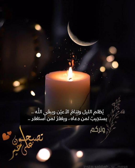 اجمل رسالة تصبحين على خير