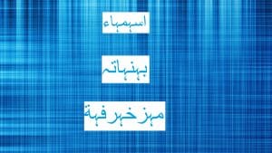 اسماء بنات مزخرفة
