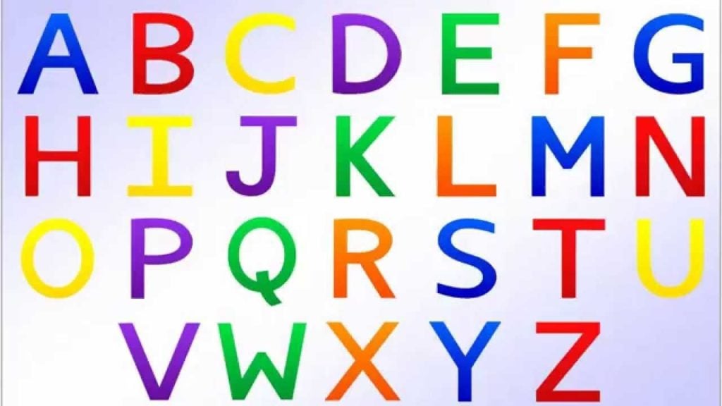 الحروف الابجدية