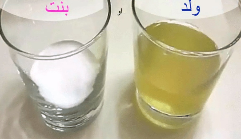 تجاربكم مع لون البول وجنس الجنين