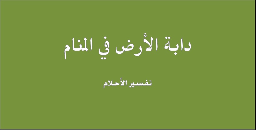 رؤية الأرضة في المنام