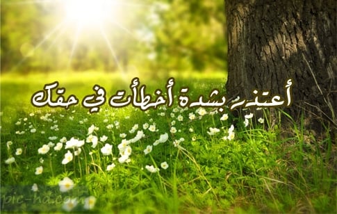 رسائل اعتذار للزوجة