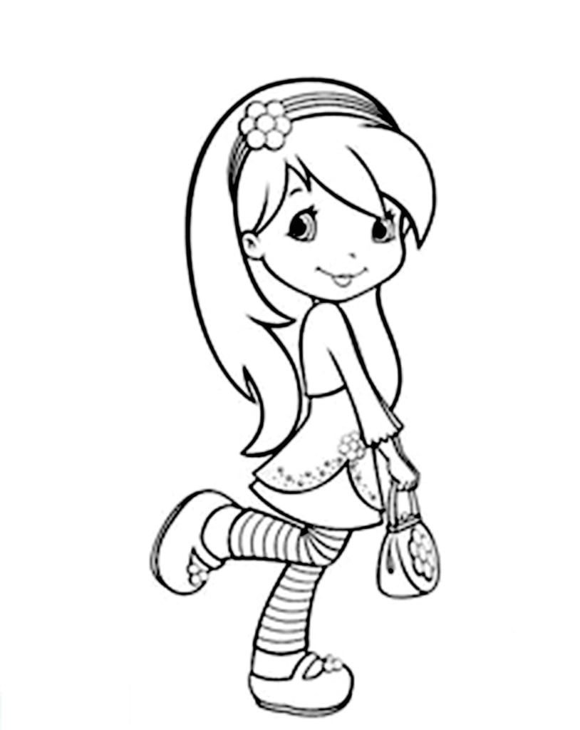 رسومات اطفال للتلوين للبنات