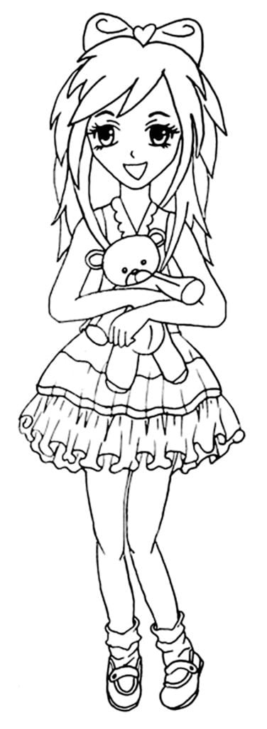 رسومات اطفال للتلوين للبنات