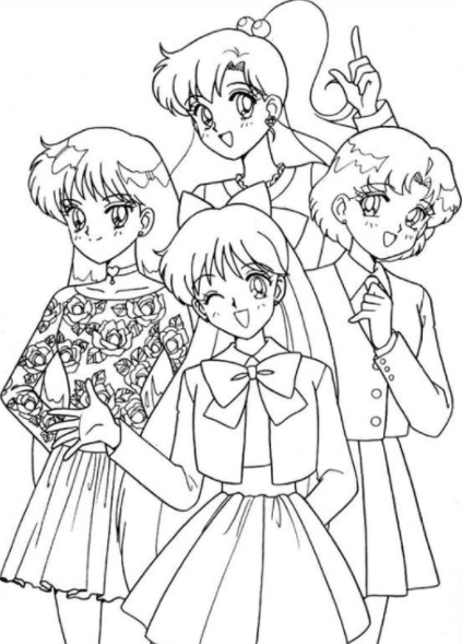 رسومات تلوين انمي للطباعة