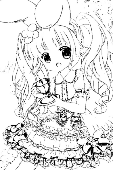 رسومات تلوين انمي للطباعة