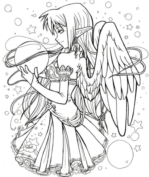 رسومات تلوين انمي للطباعة