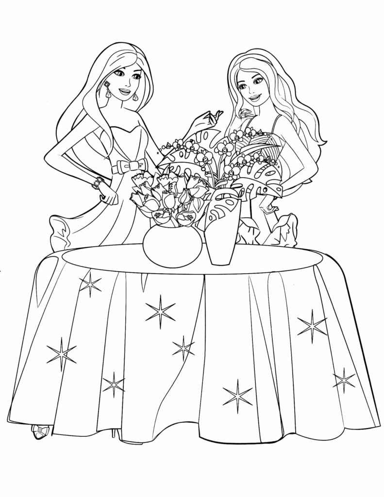 رسومات تلوين باربي