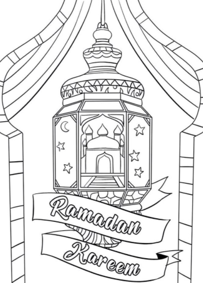 رسومات تلوين رمضان