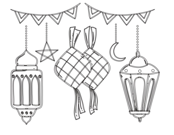 رسومات تلوين رمضان