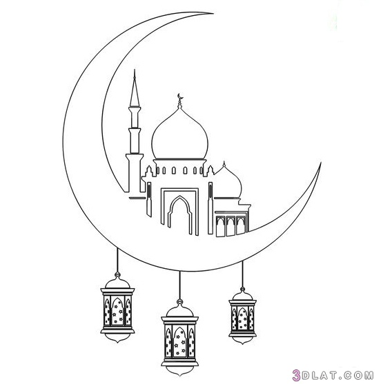 رسومات تلوين رمضان
