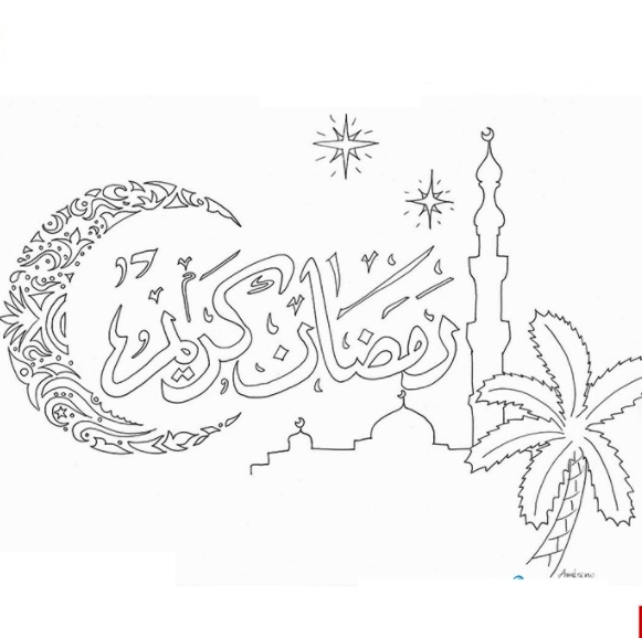 رسومات تلوين رمضان