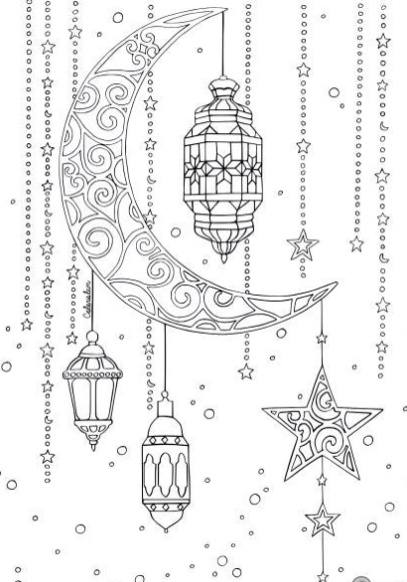 رسومات تلوين رمضان