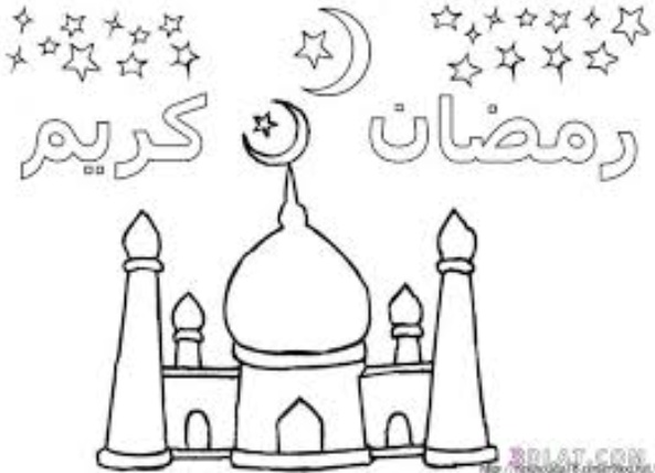 رسومات تلوين رمضان