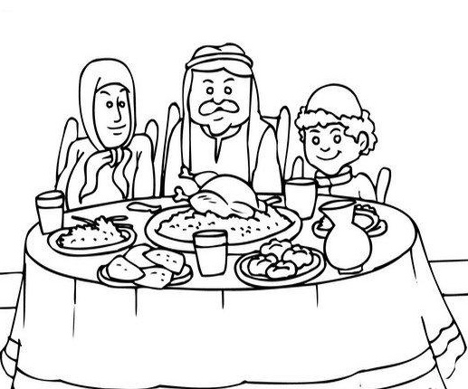 رسومات تلوين رمضان