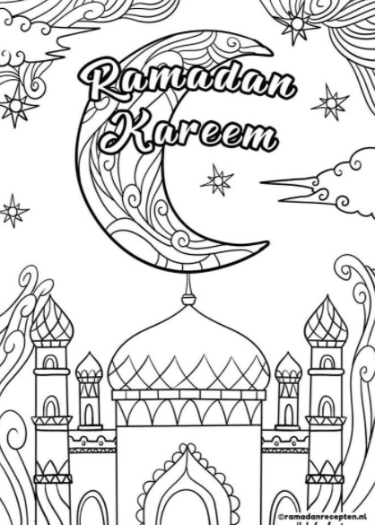 رسومات تلوين رمضان
