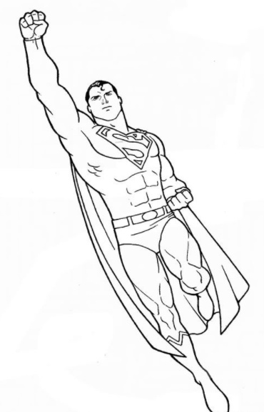 رسومات تلوين سوبر مان