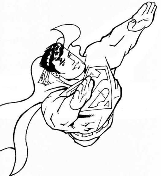 رسومات تلوين سوبر مان