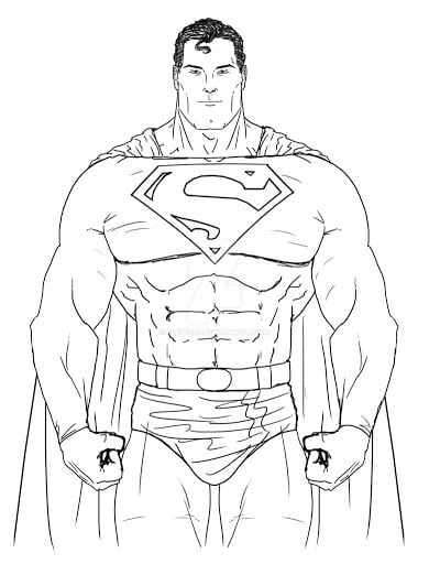 رسومات تلوين سوبر مان