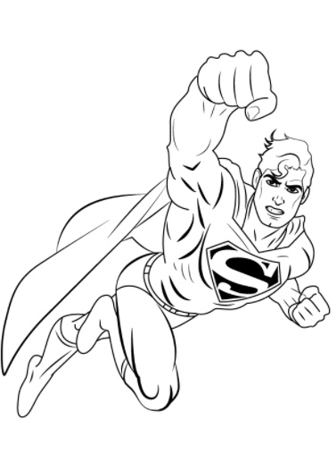 رسومات تلوين سوبر مان