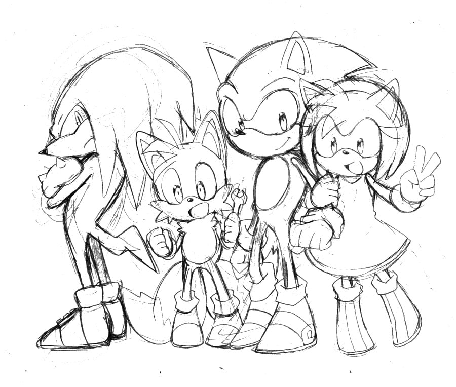 رسومات تلوين سونيك