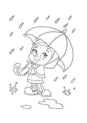 رسومات تلوين شتاء