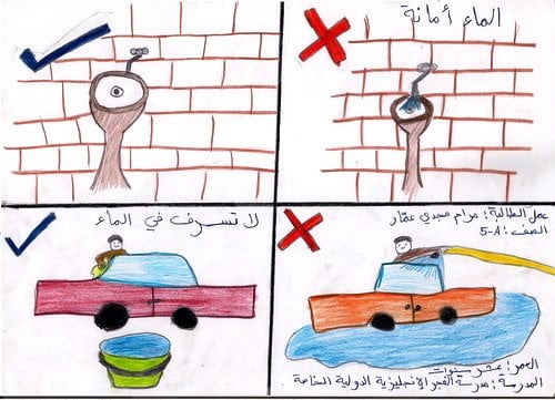 رسومات تلوين عن ترشيد استهلاك الماء