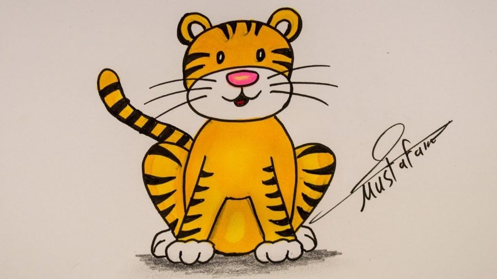 رسومات تلوين نمر