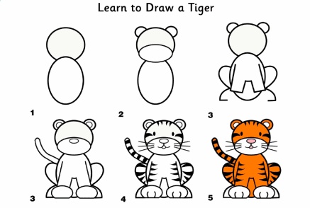 رسومات تلوين نمر