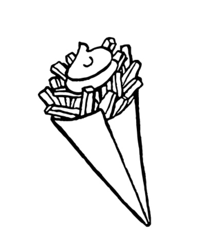 رسومات تلوين همبرجر