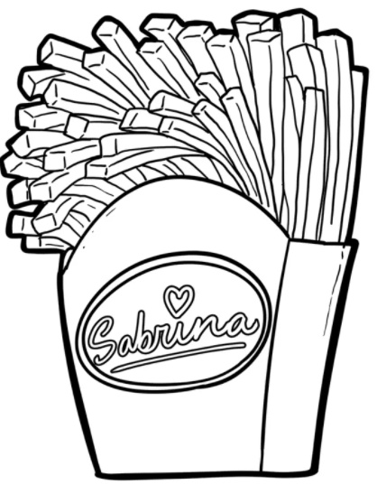 رسومات تلوين همبرجر