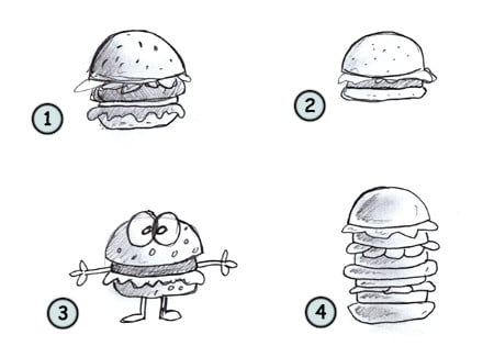 رسومات تلوين همبرجر