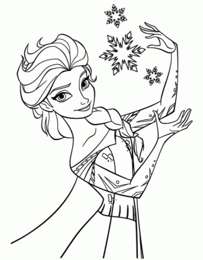 رسومات للتلوين فروزن