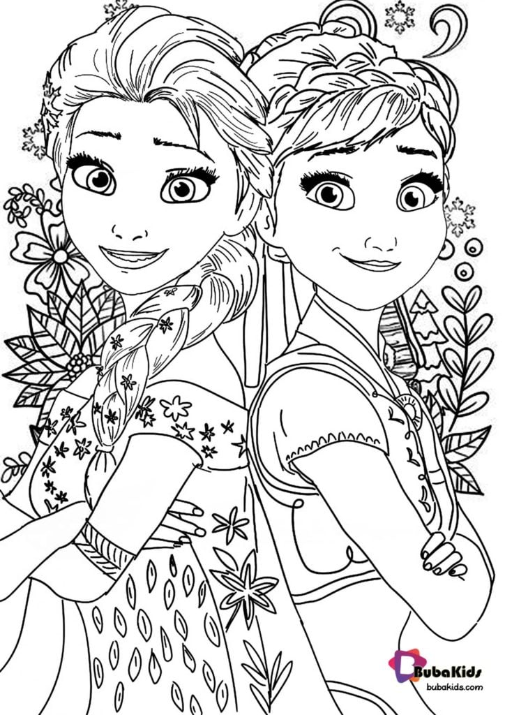 رسومات للتلوين فروزن