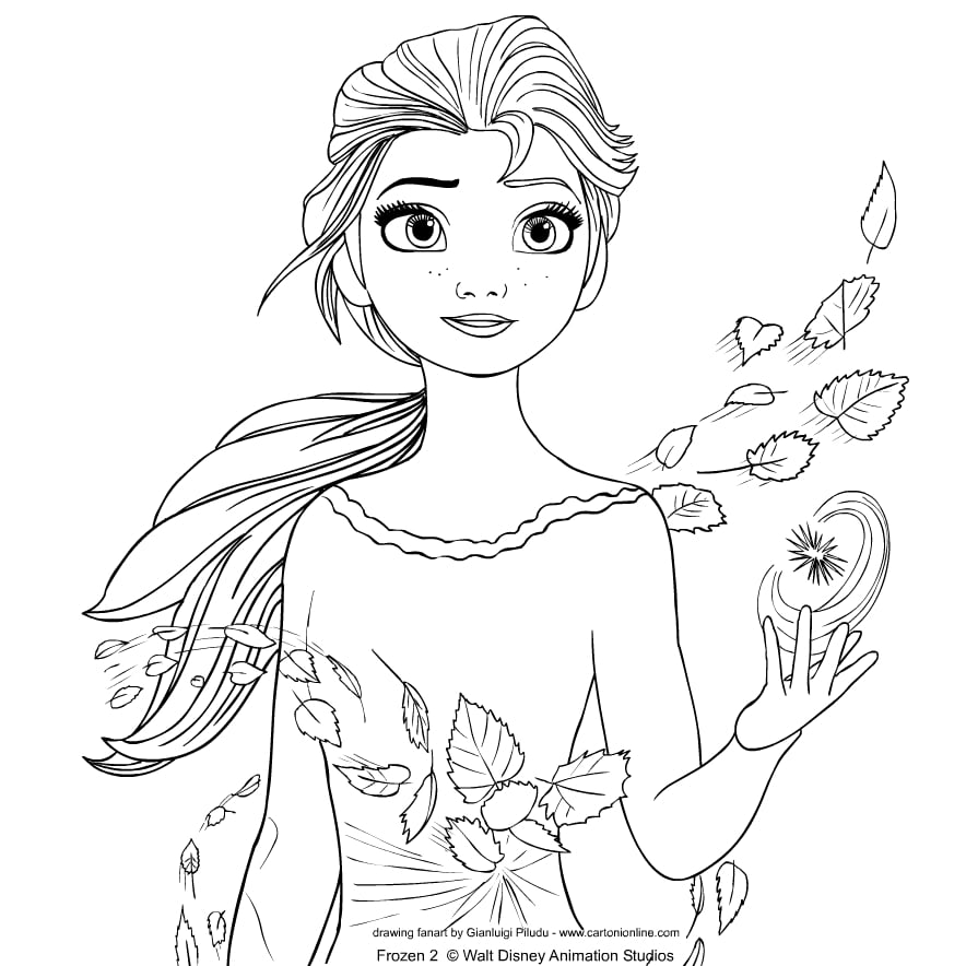رسومات للتلوين فروزن