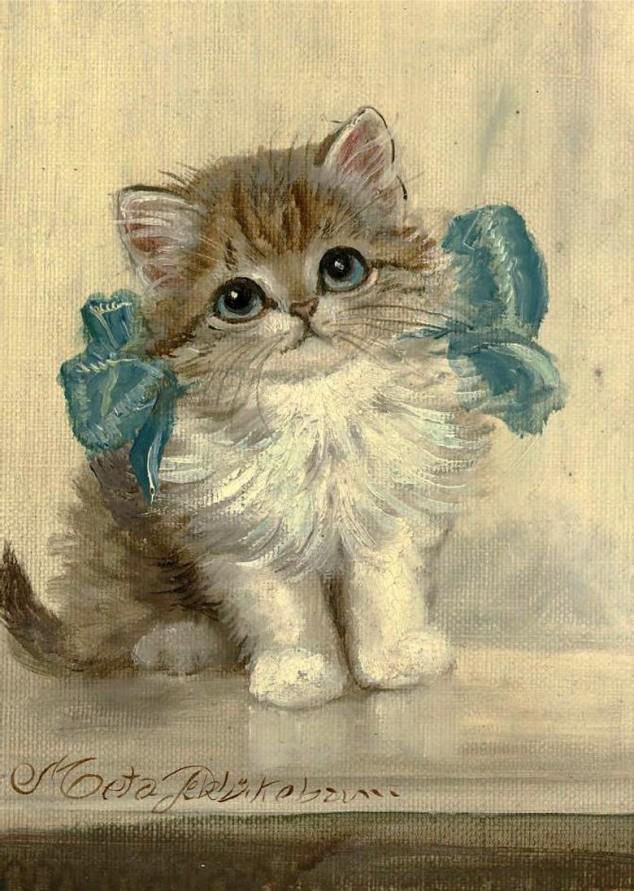 رسومات للتلوين قطط