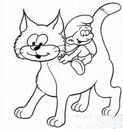 رسومات للتلوين قطط