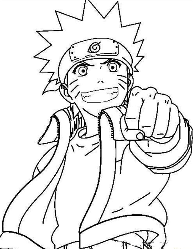 رسومات للتلوين ناروتو