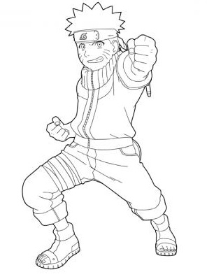 رسومات للتلوين ناروتو