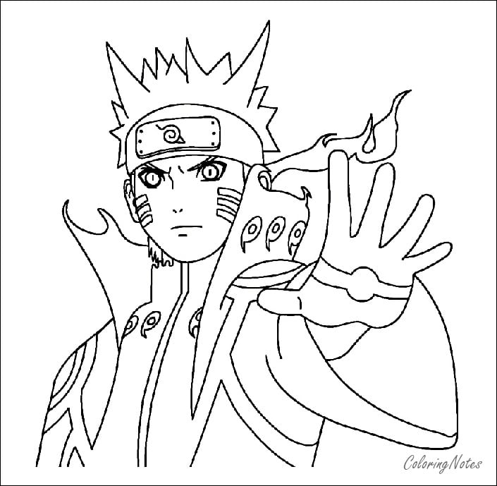 رسومات للتلوين ناروتو