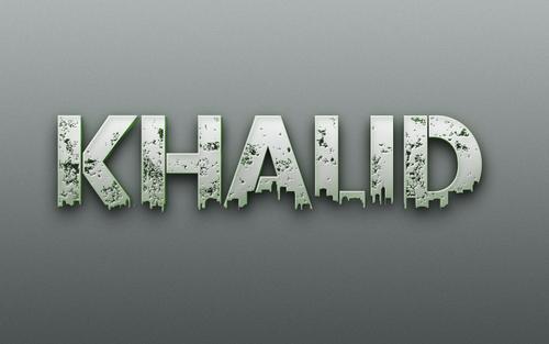 زخرفة اسم خالد بالعربي