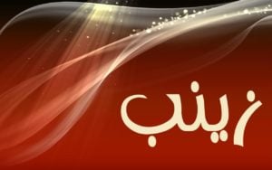 زخرفة اسم زينب