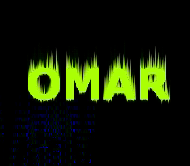 زخرفة اسم عمر